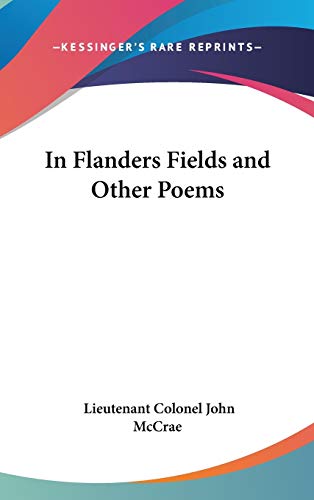 جلد کتاب In Flanders Fields, and Other Poems