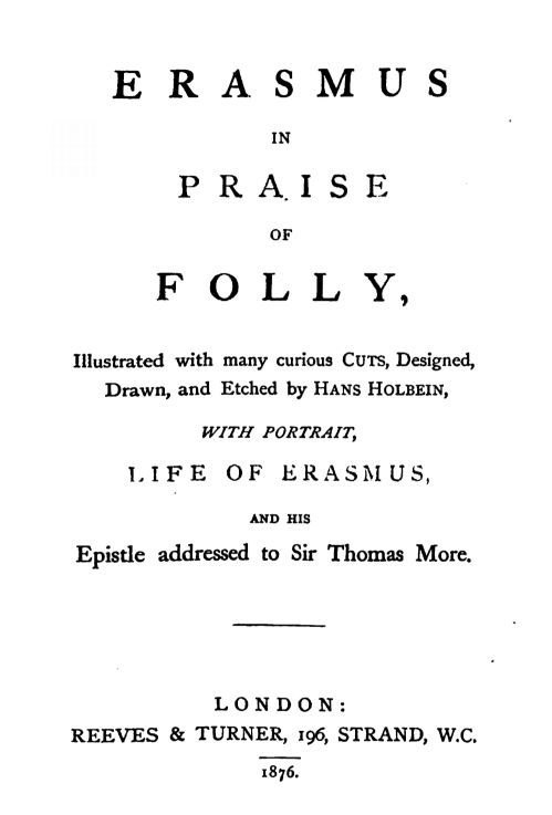 جلد کتاب In Praise of Folly