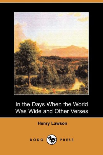 جلد کتاب In the Days When the World Was Wide, and Other Verses