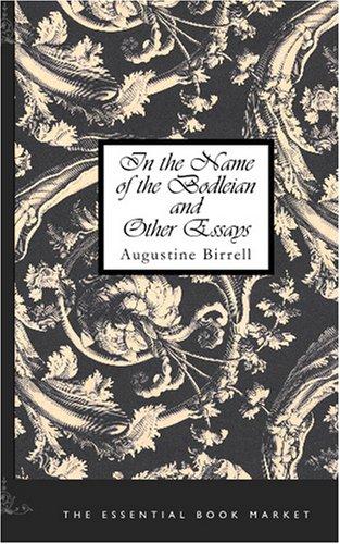 جلد کتاب In the Name of the Bodleian, and Other Essays