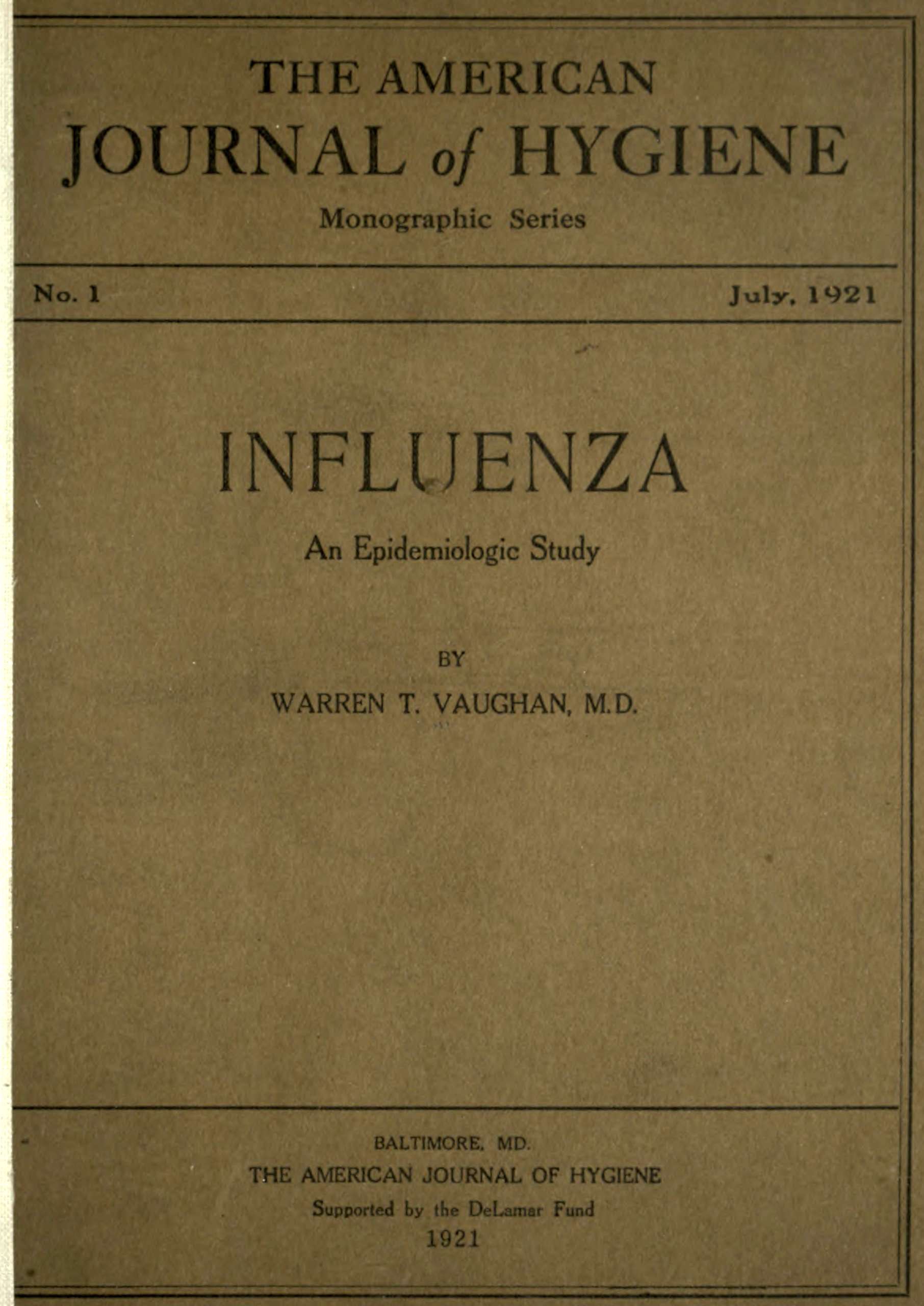 جلد کتاب Influenza