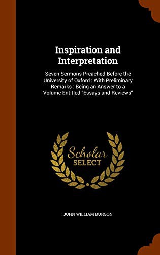 جلد کتاب Inspiration and Interpretation