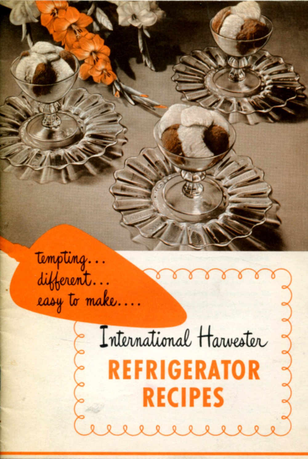جلد کتاب International Harvester Refrigerator Recipes