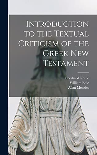 جلد کتاب Introduction to the Textual Criticism of the Greek New Testament