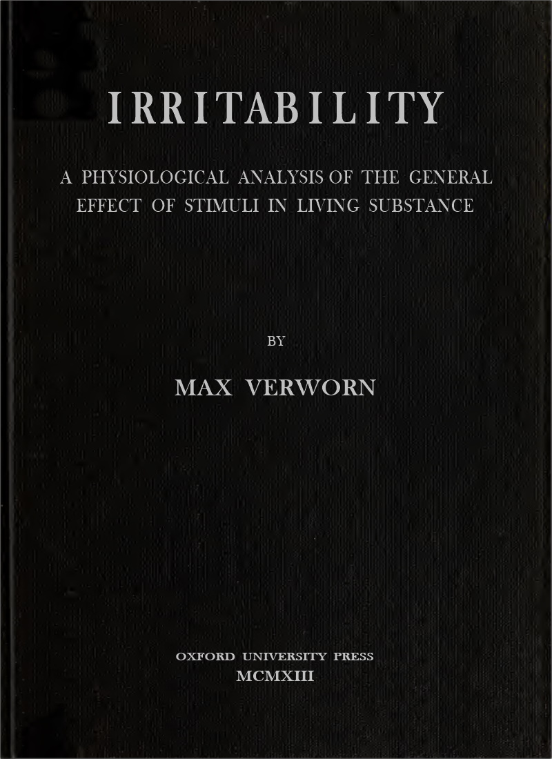 جلد کتاب Irritability