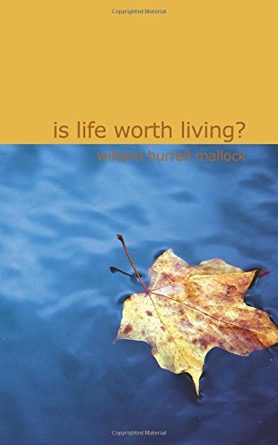 جلد کتاب Is Life Worth Living?