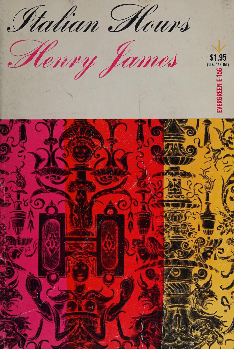 جلد کتاب Italian Hours