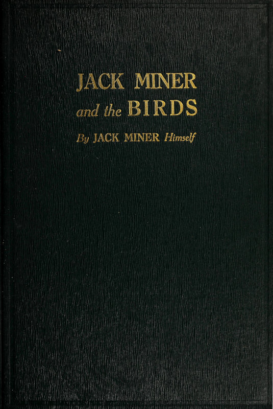 جلد کتاب Jack Miner and the Birds