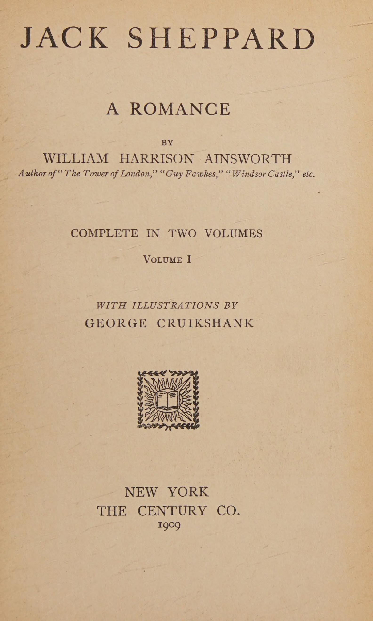 جلد کتاب Jack Sheppard: A Romance