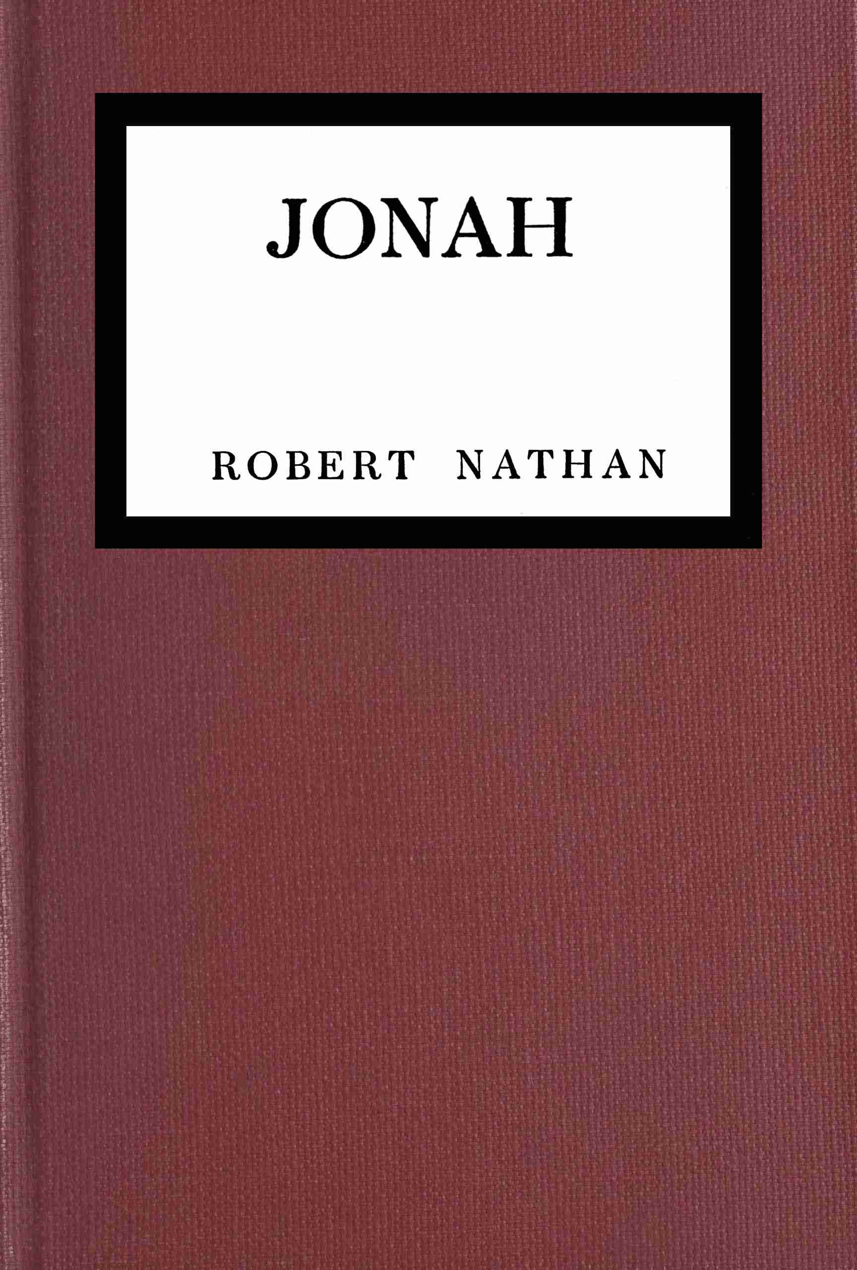 جلد کتاب Jonah