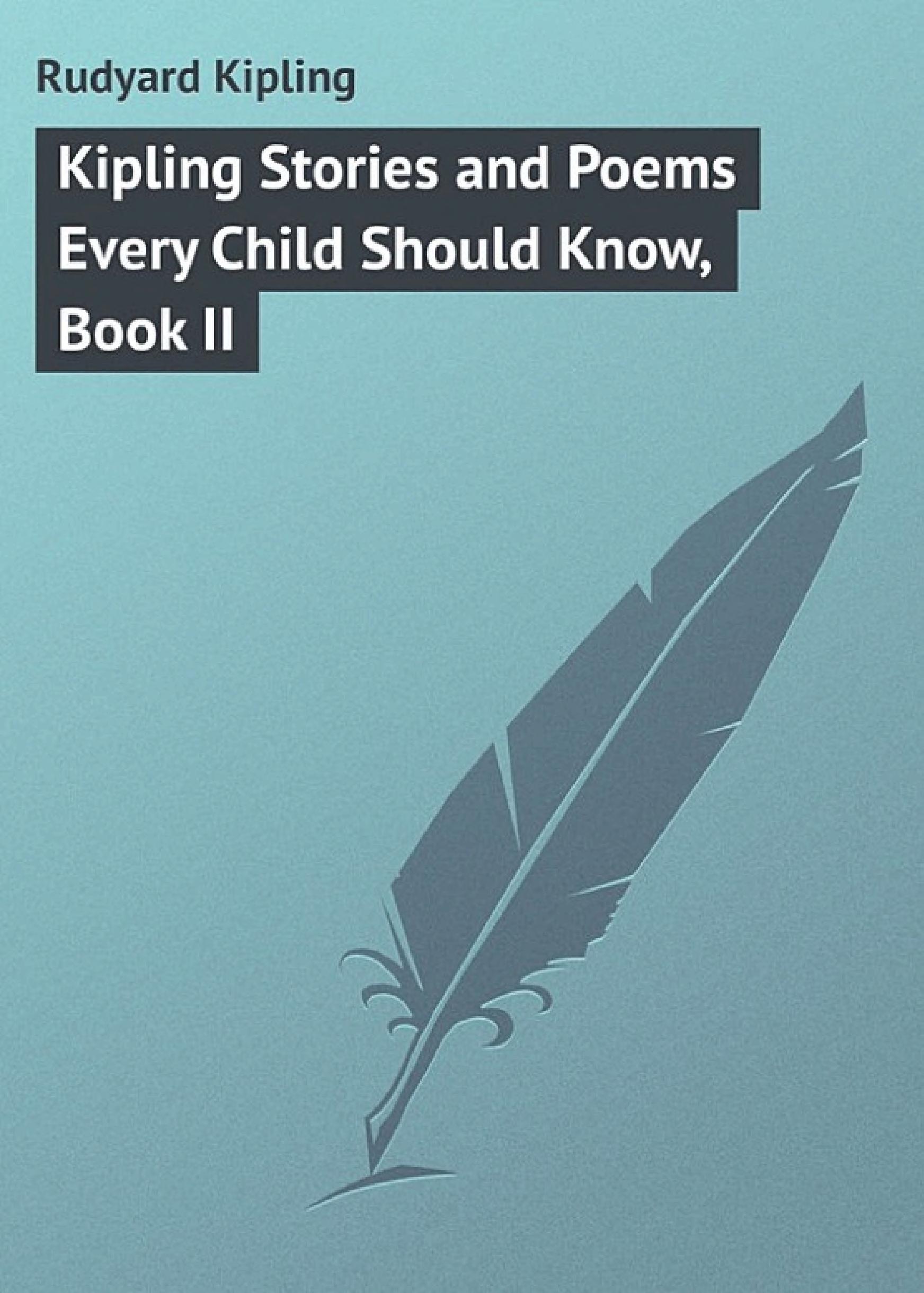 جلد کتاب Kipling Stories and Poems Every Child Should Know
