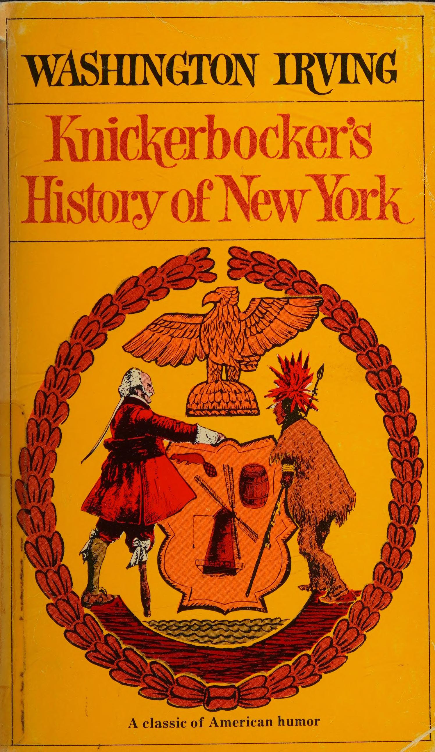 جلد کتاب Knickerbocker's History of New York