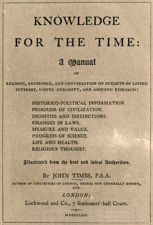جلد کتاب Knowledge for the Time