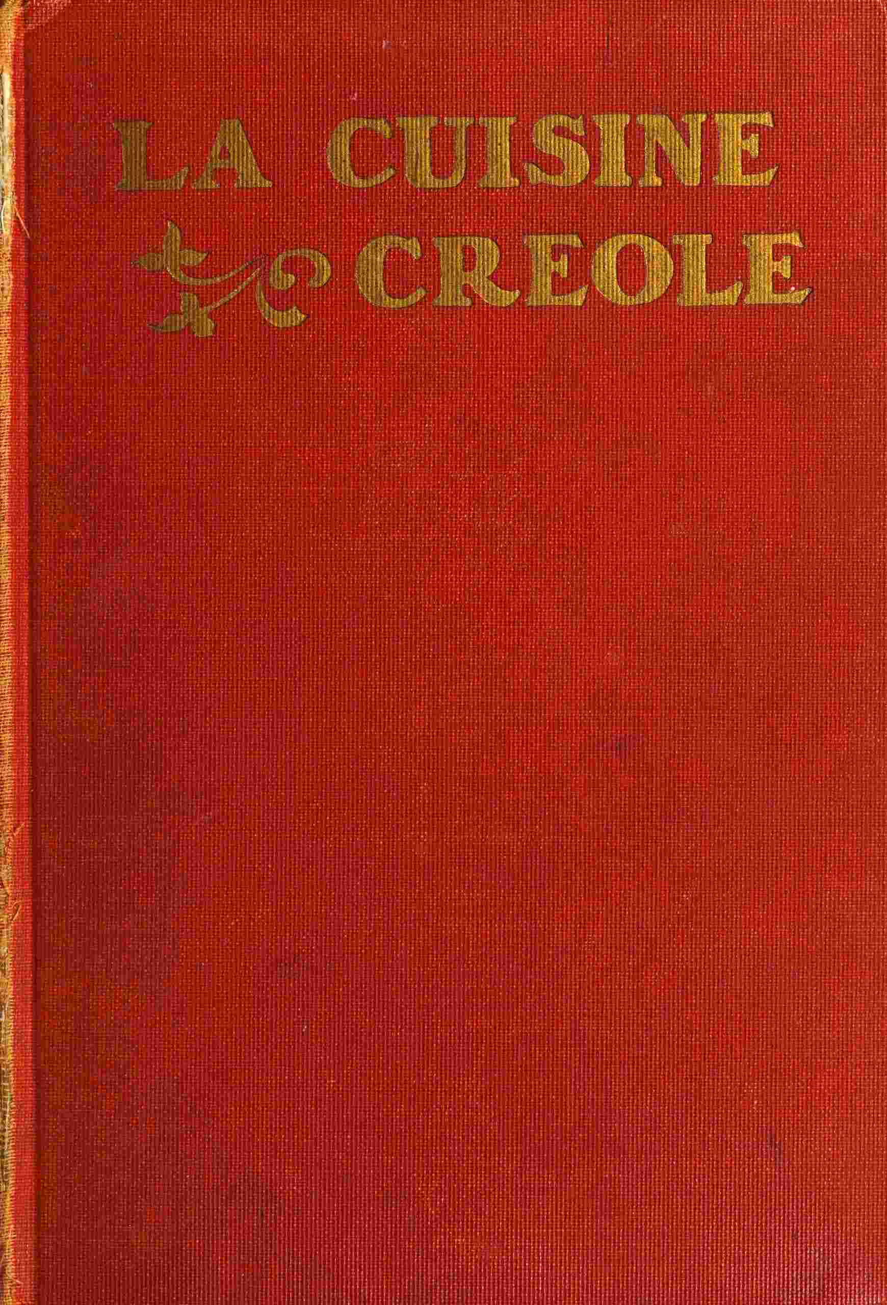 جلد کتاب La cuisine creole