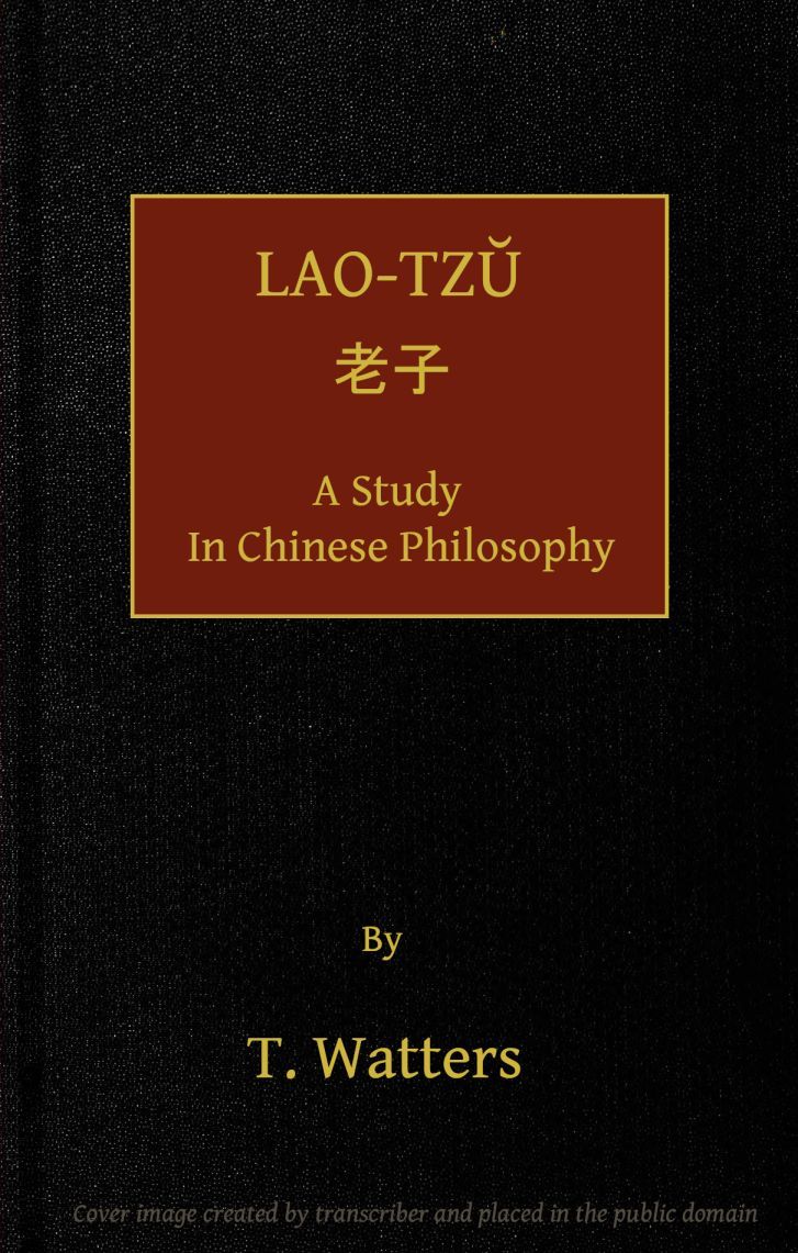 جلد کتاب Lao-tzu, A Study in Chinese Philosophy