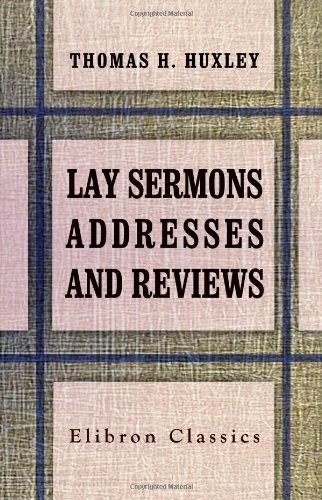 جلد کتاب Lay Sermons, Addresses and Reviews