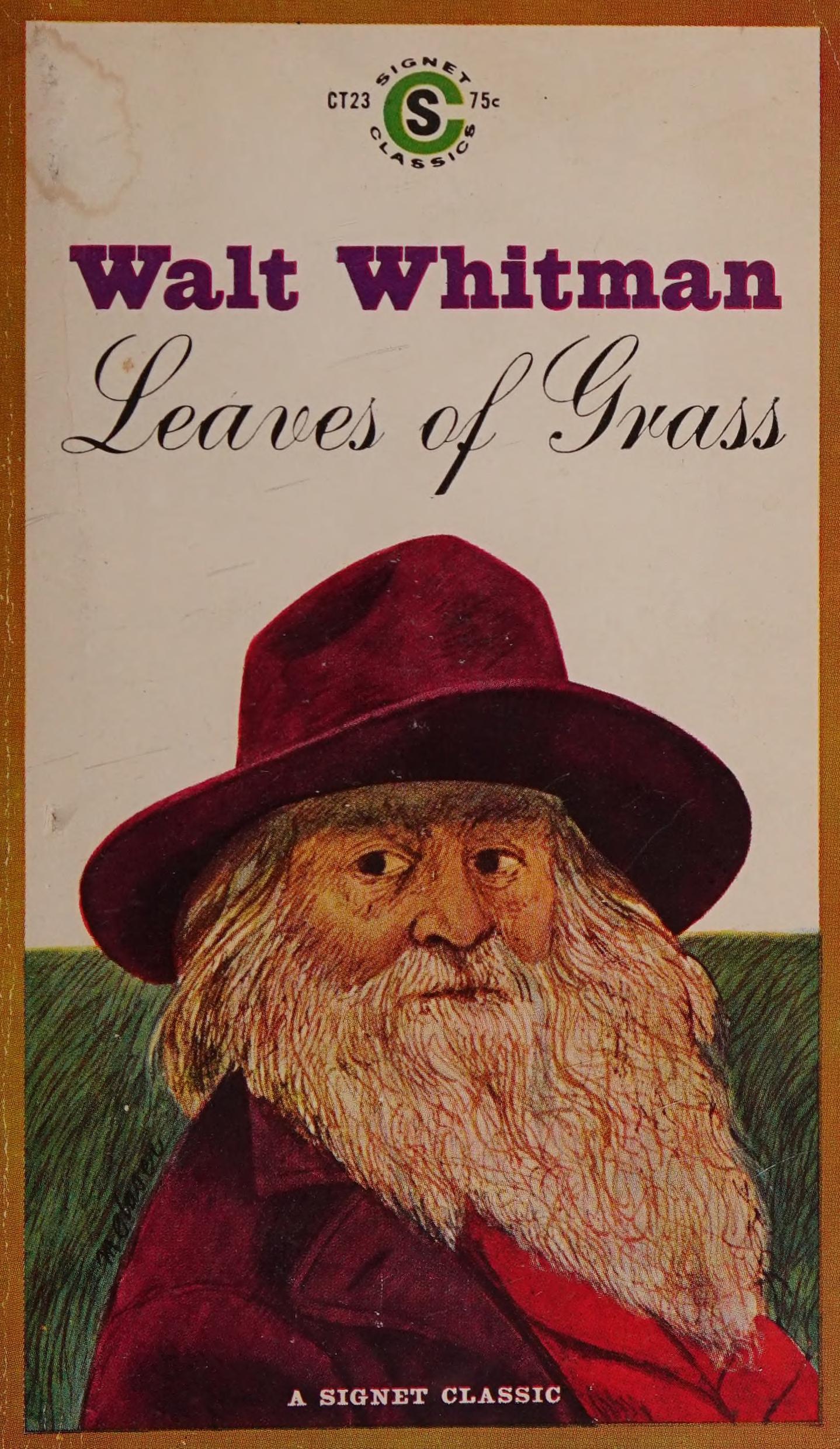 جلد کتاب Leaves of Grass