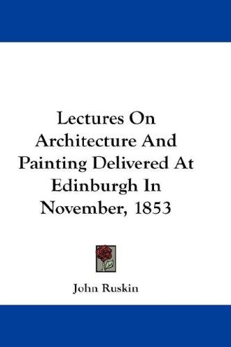 جلد کتاب Lectures on Architecture and Painting