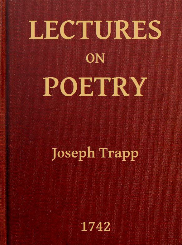 جلد کتاب Lectures on Poetry