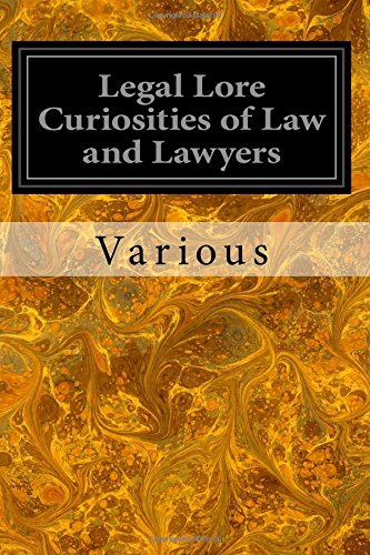جلد کتاب Legal Lore
