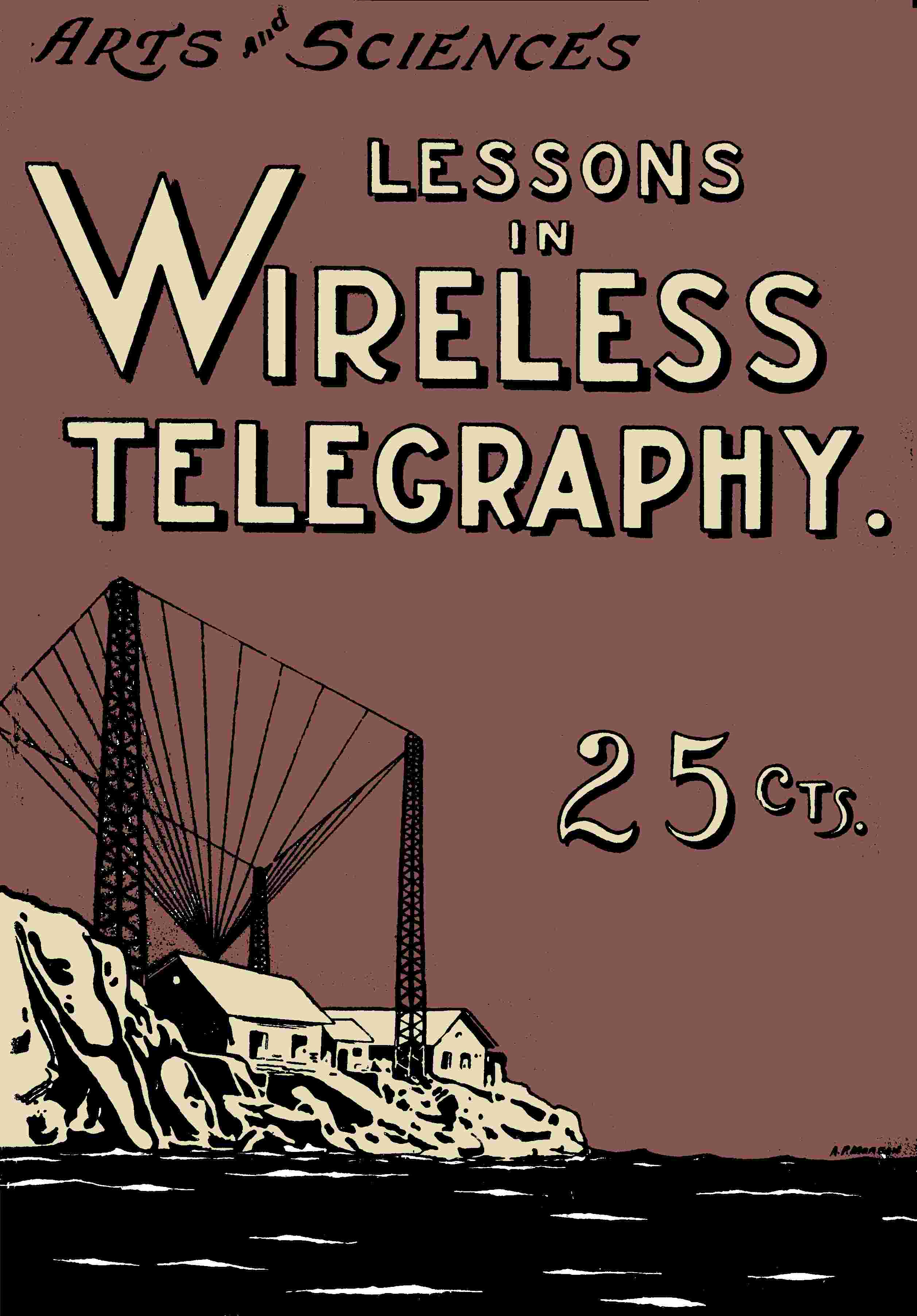 جلد کتاب Lessons in Wireless Telegraphy