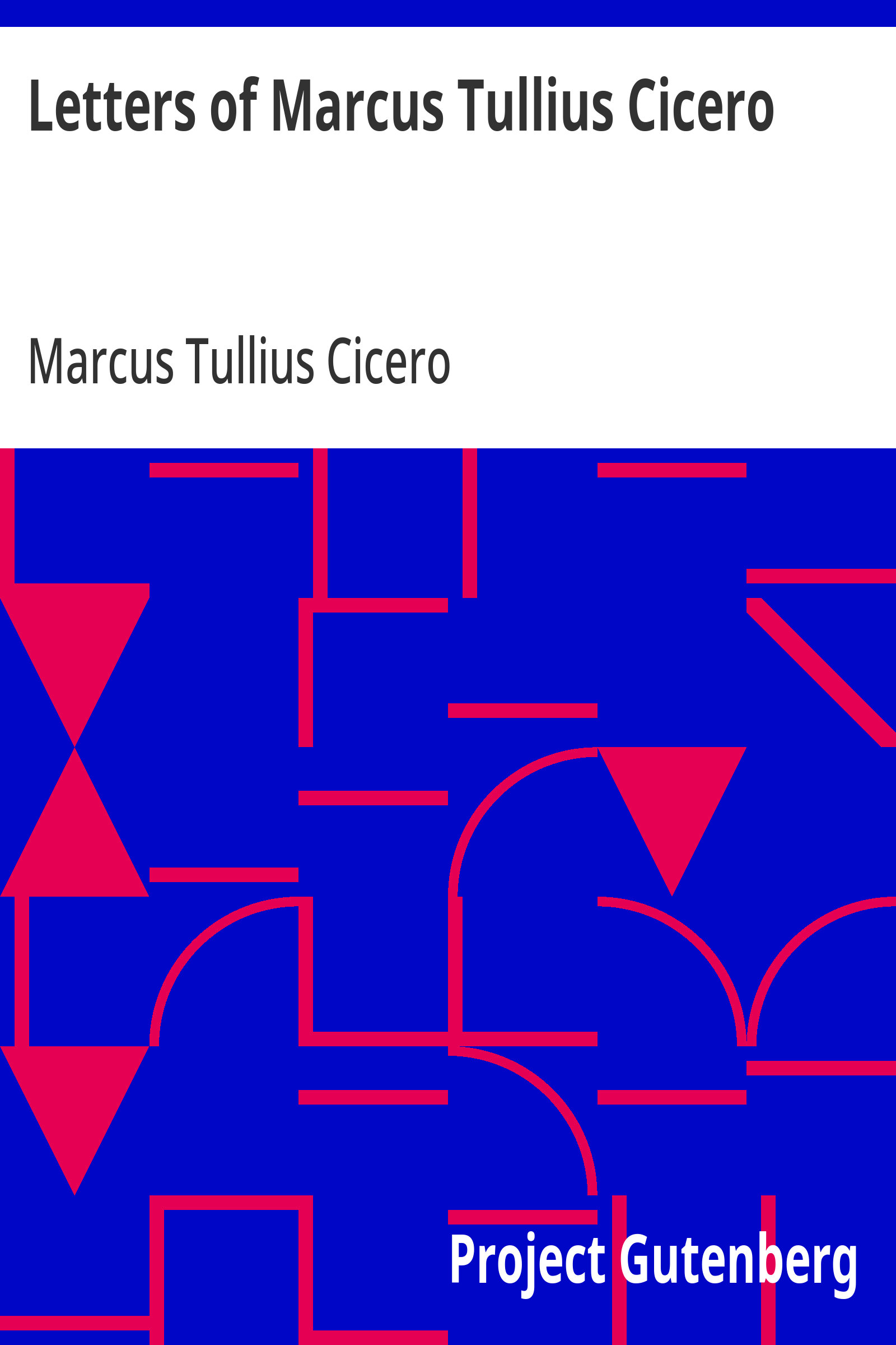 جلد کتاب Letters of Marcus Tullius Cicero