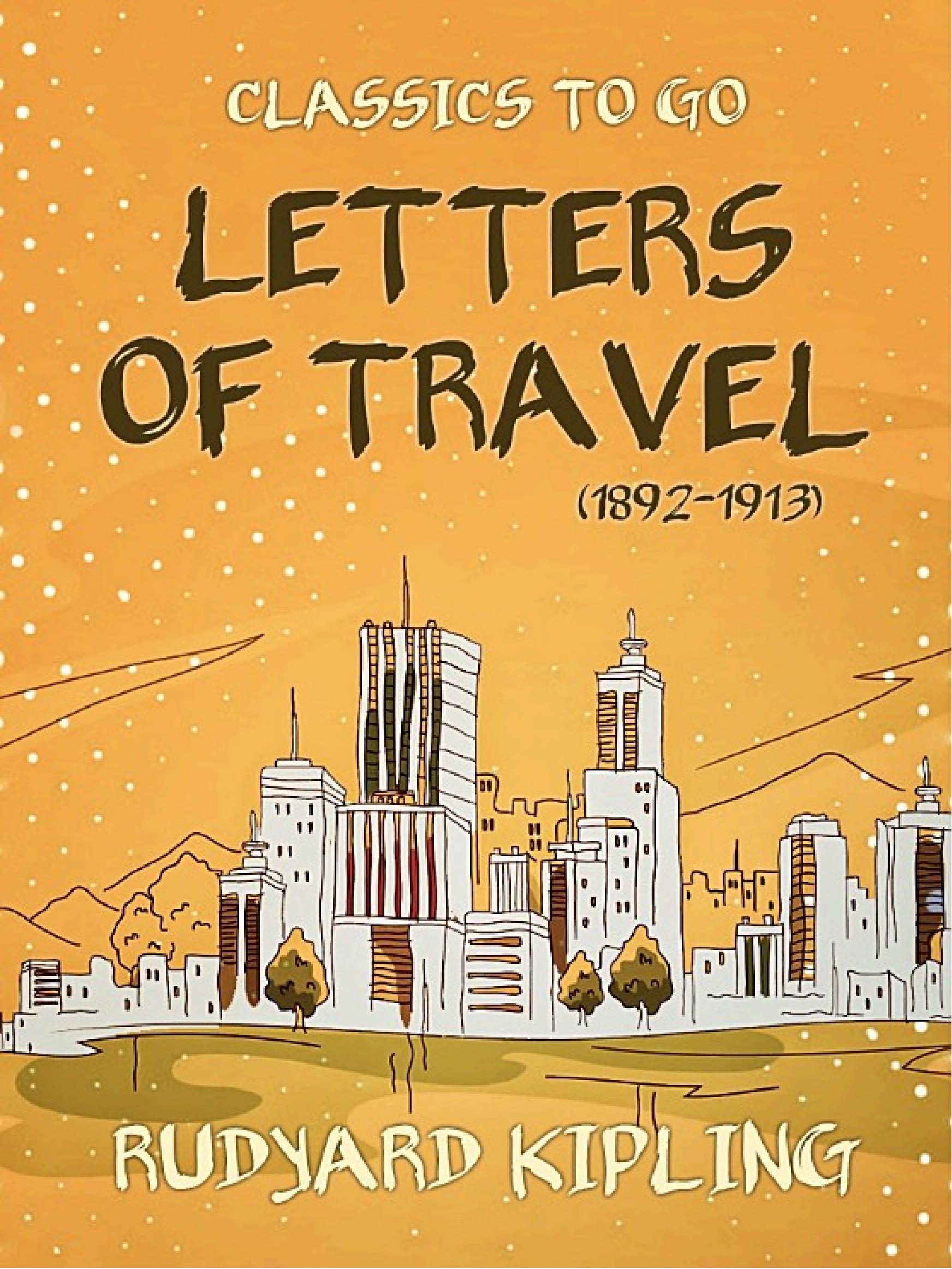 جلد کتاب Letters of Travel (1892-1913)