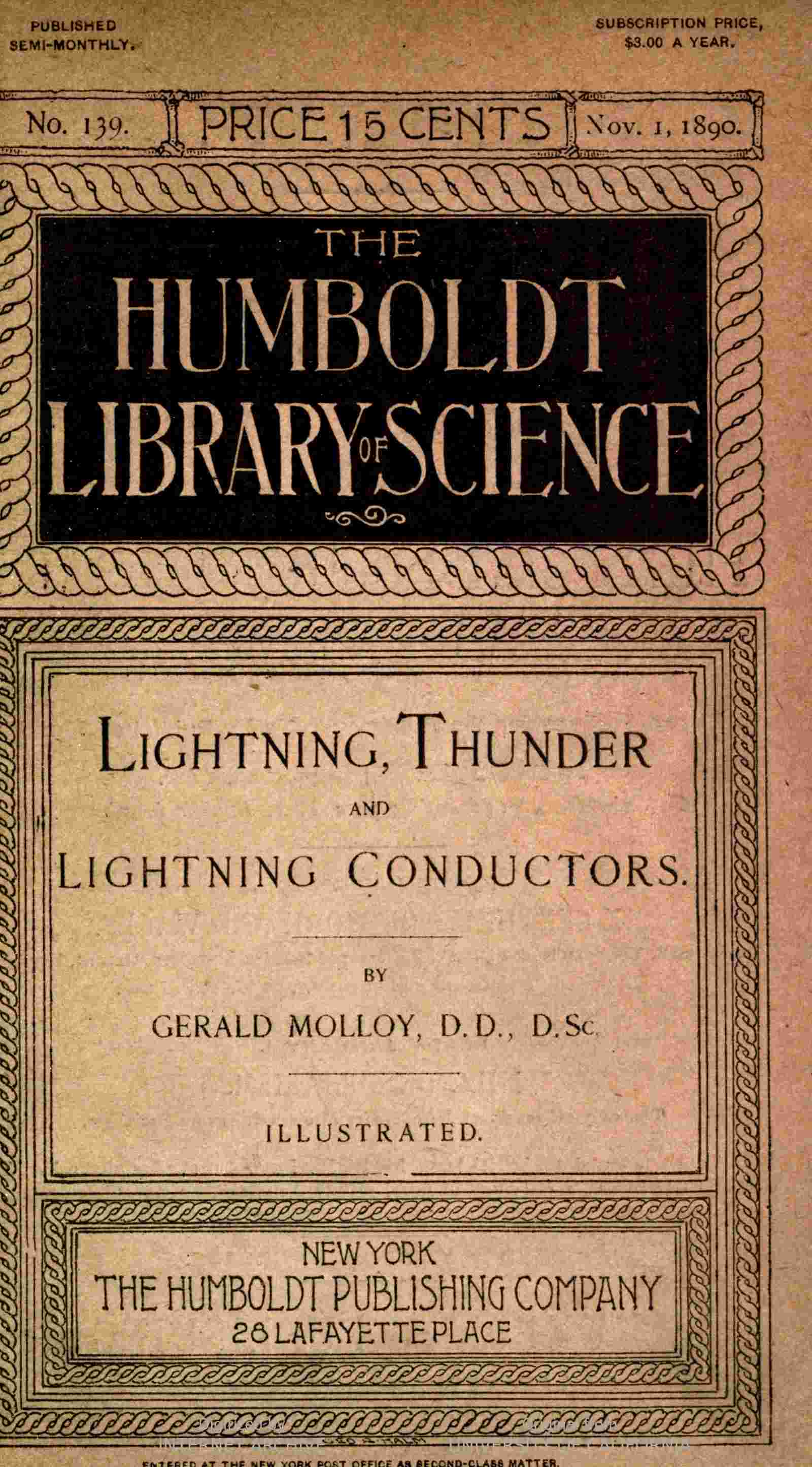 جلد کتاب Lightning, Thunder and Lightning Conductors