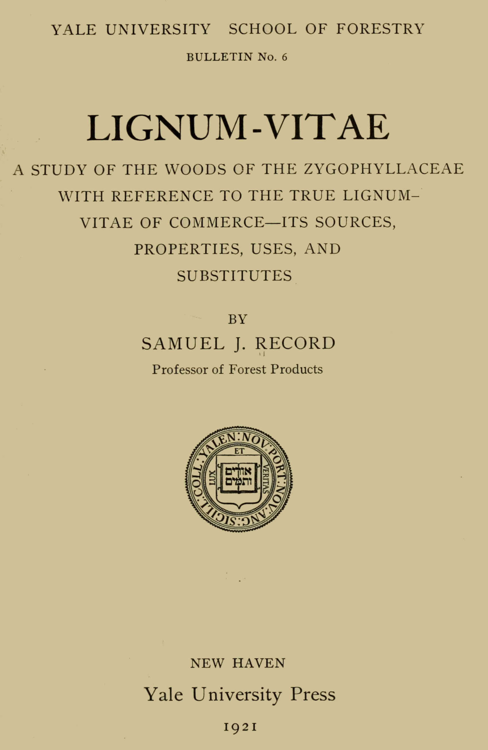 جلد کتاب Lignum-vitae