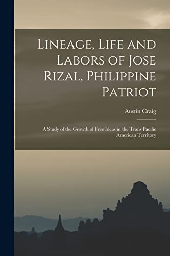 جلد کتاب Lineage, Life and Labors of José Rizal, Philippine Patriot