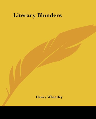 جلد کتاب Literary Blunders