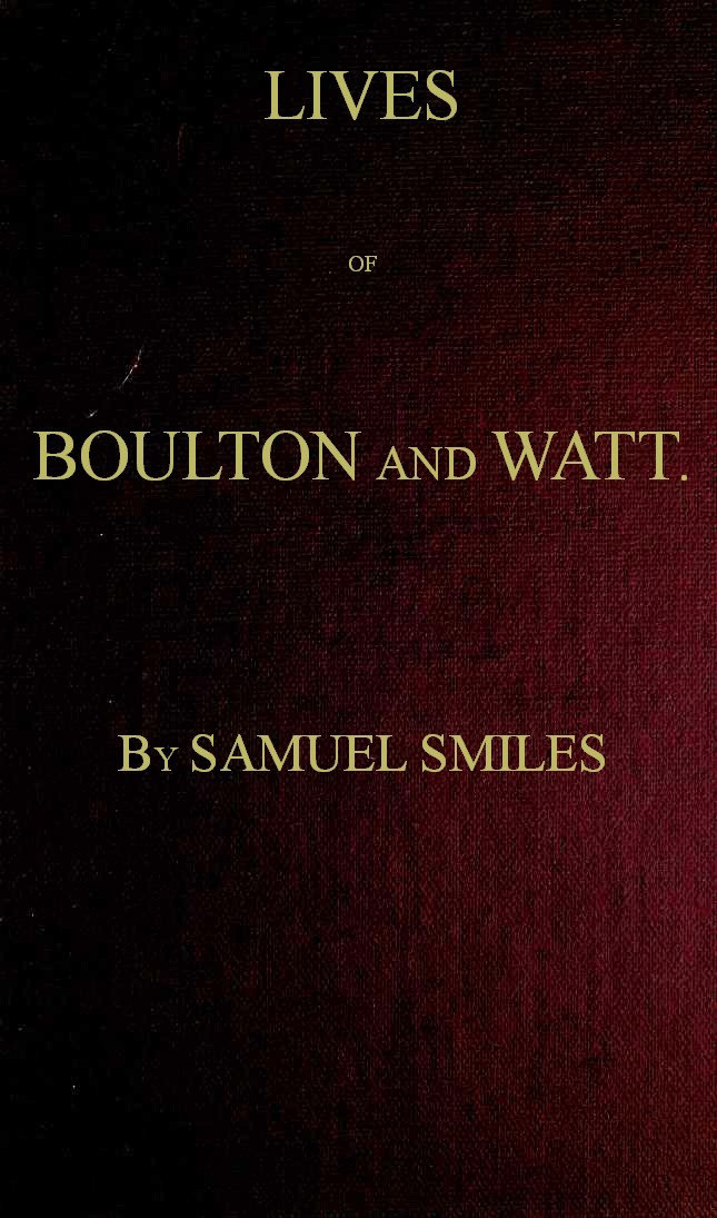 جلد کتاب Lives of Boulton and Watt