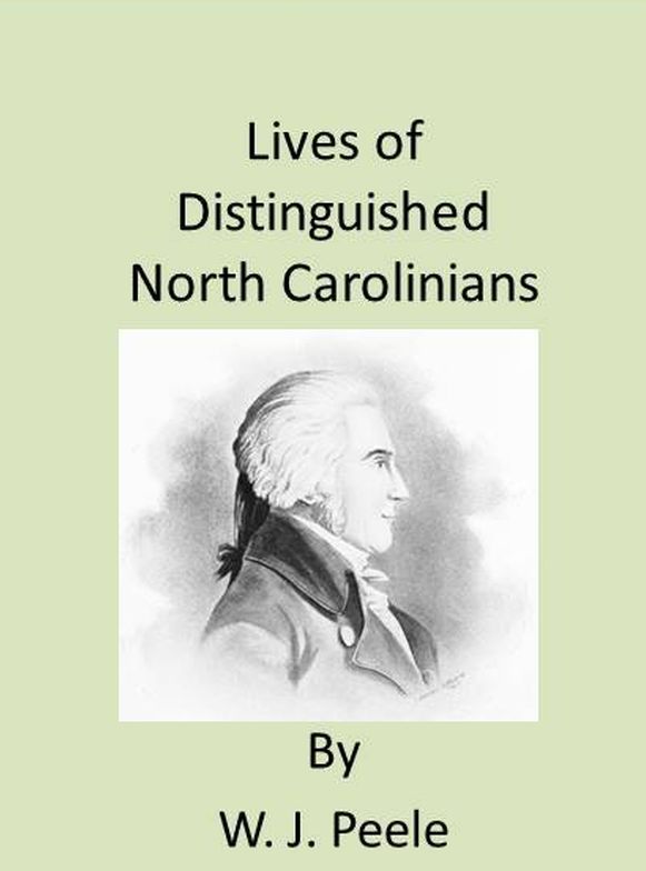 جلد کتاب Lives of Distinguished North Carolinians