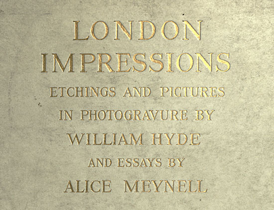 جلد کتاب London Impressions