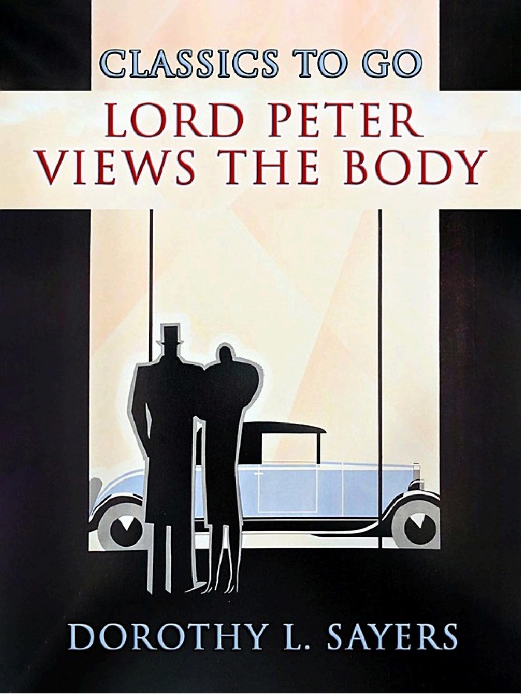 جلد کتاب Lord Peter Views the Body