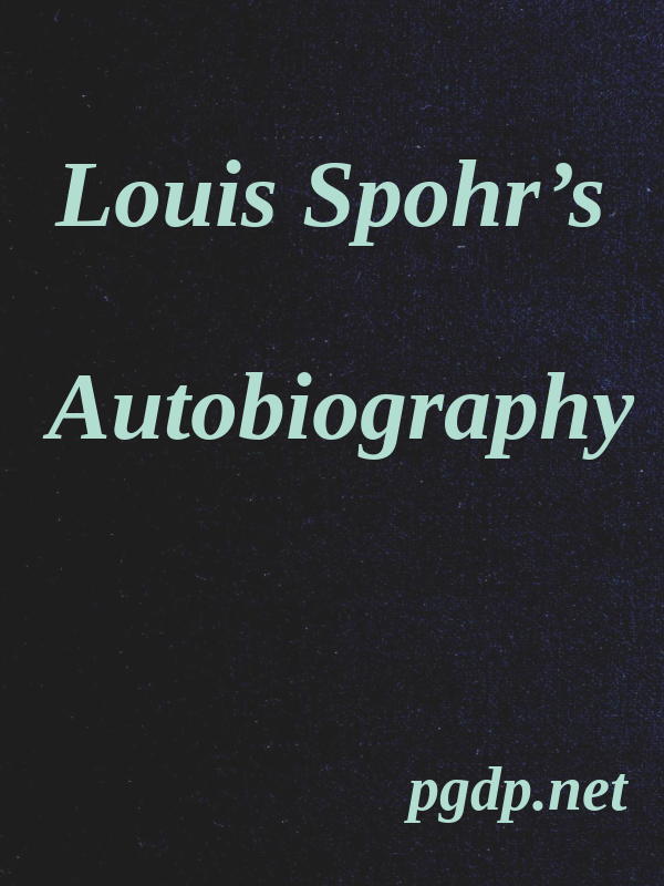 جلد کتاب Louis Spohr's Autobiography