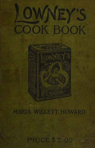 جلد کتاب Lowney's Cook Book