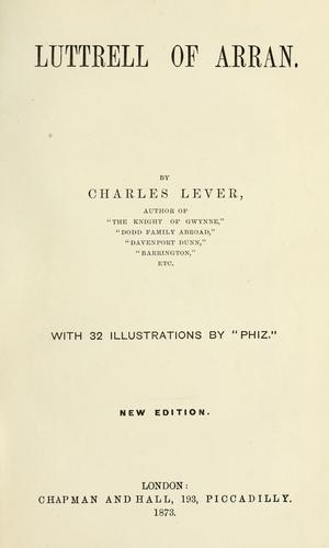 جلد کتاب Luttrell Of Arran