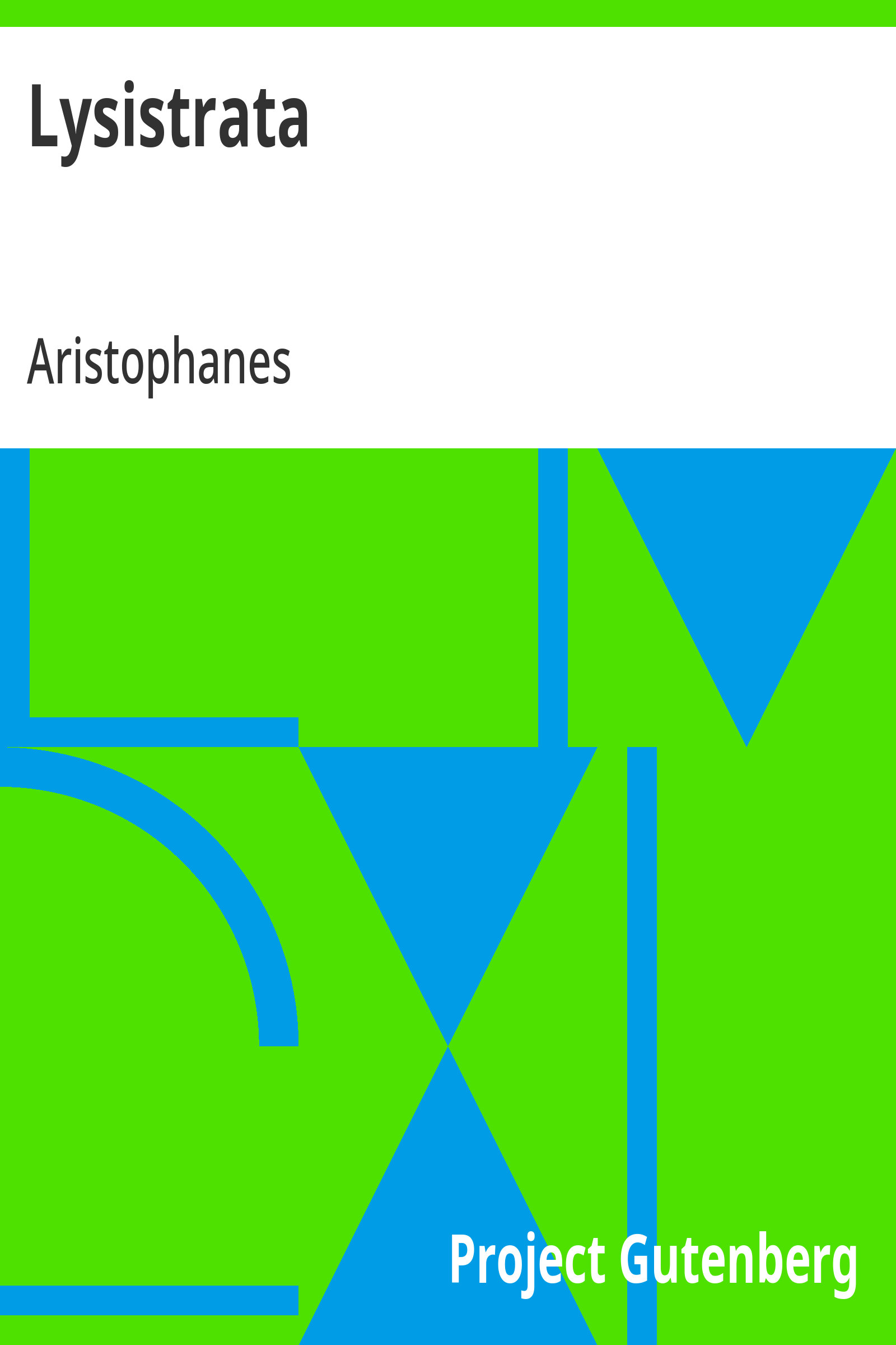 جلد کتاب Lysistrata