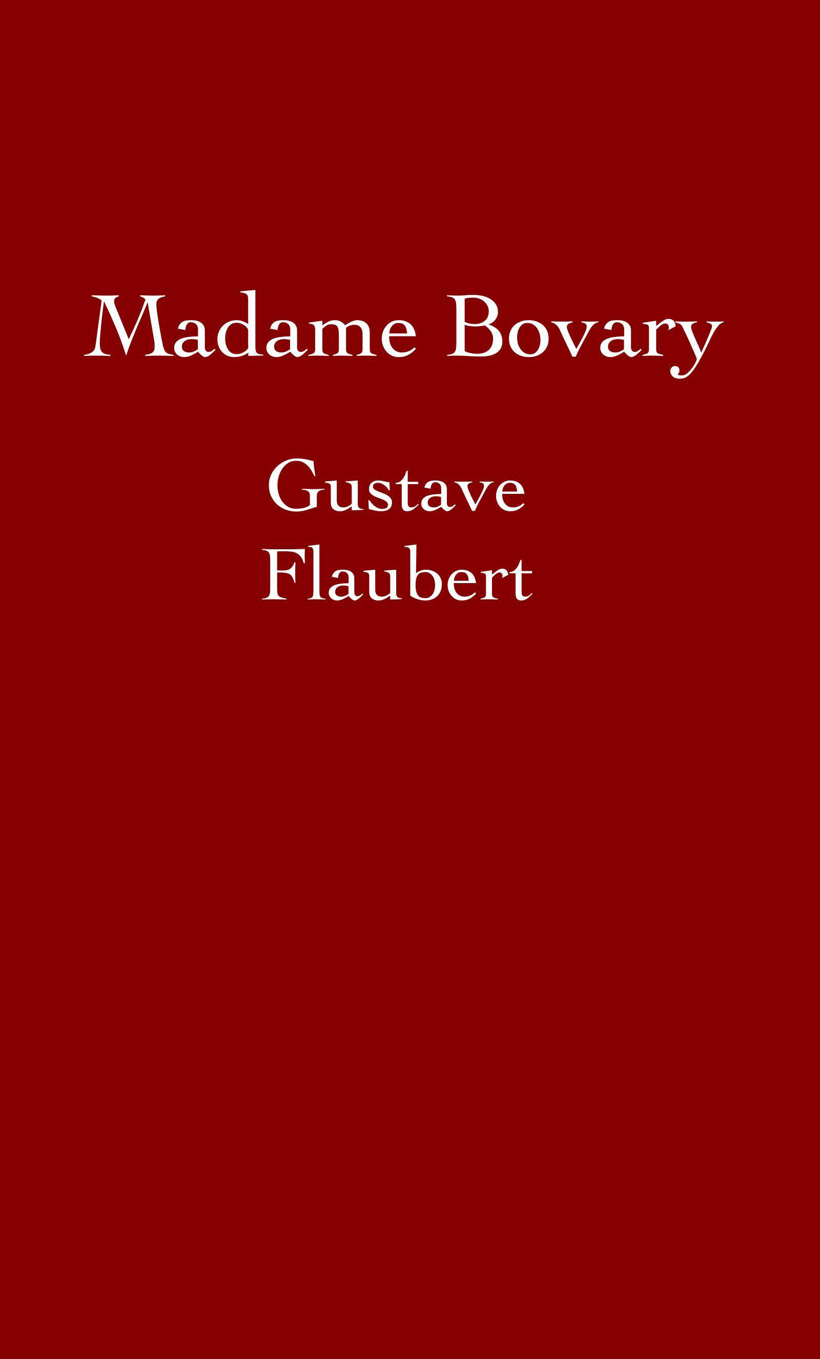 جلد کتاب Madame Bovary