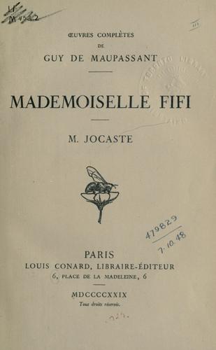 جلد کتاب Mademoiselle Fifi