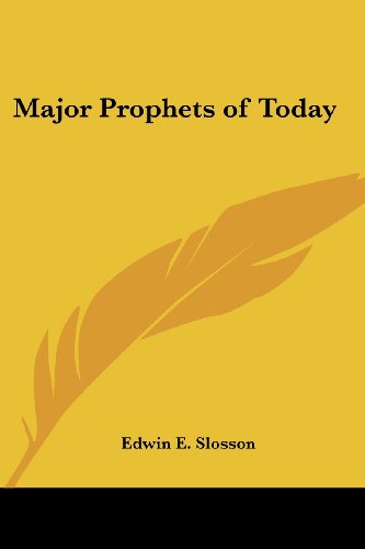 جلد کتاب Major Prophets of To-Day