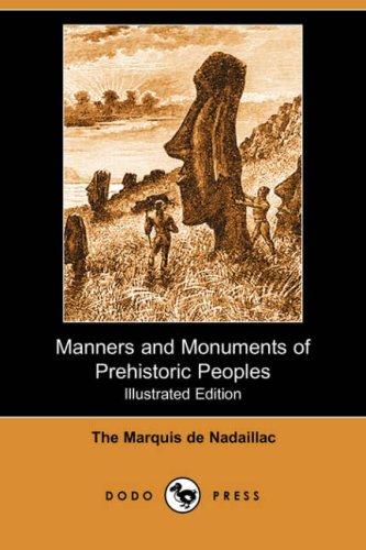 جلد کتاب Manners and Monuments of Prehistoric Peoples