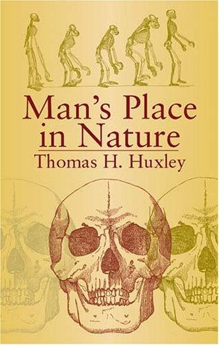 جلد کتاب Evidence as to Man's Place in Nature