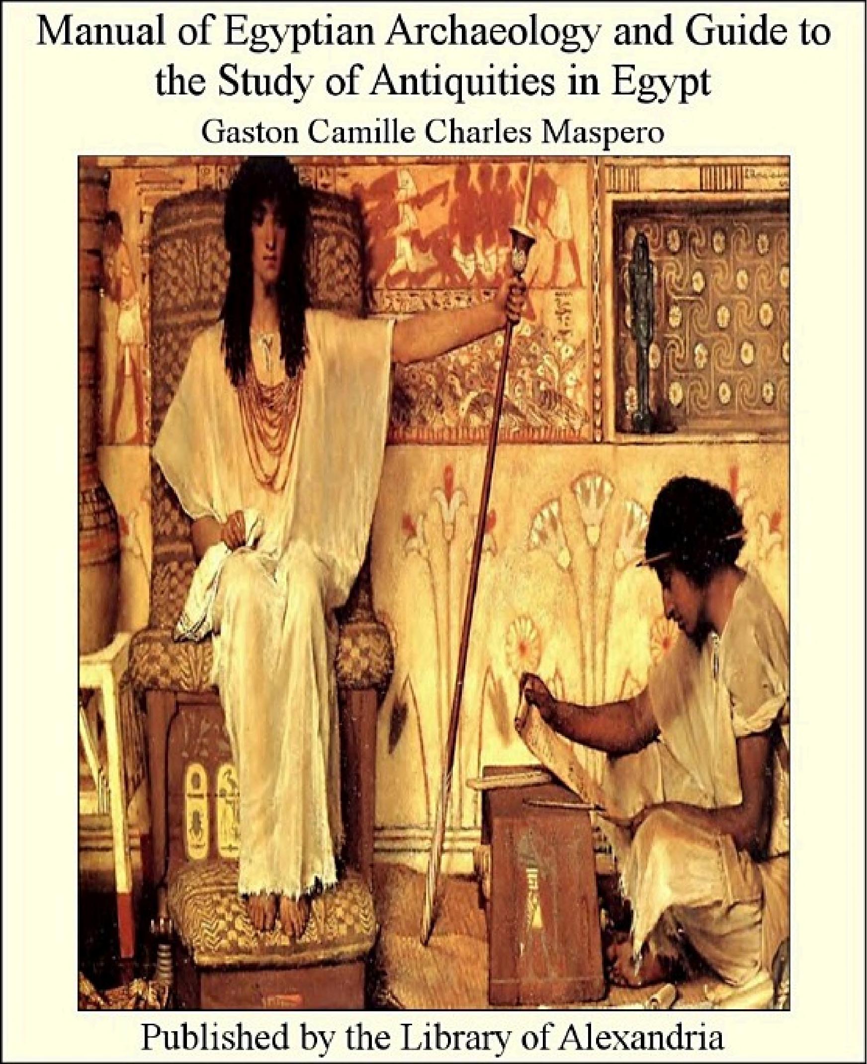 جلد کتاب Manual of Egyptian Archaeology