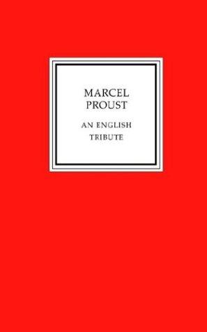 جلد کتاب Marcel Proust, an English Tribute