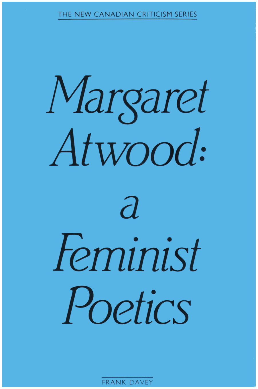 جلد کتاب Margaret Atwood: A Feminist Poetics