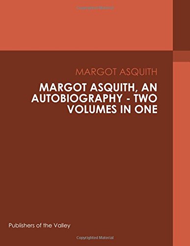 جلد کتاب Margot Asquith, an Autobiography