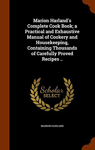 جلد کتاب Marion Harland's Complete Cook Book