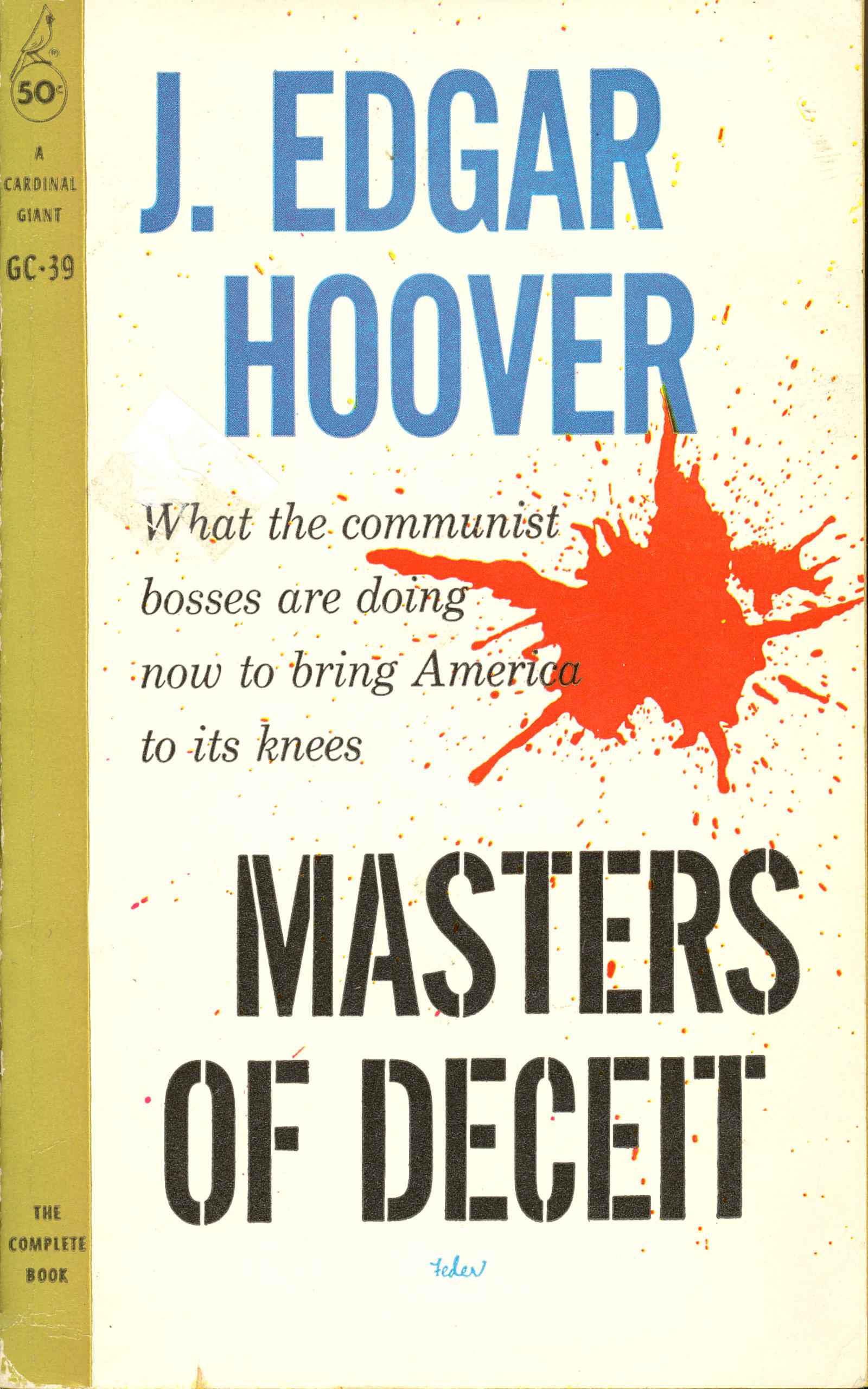 جلد کتاب Masters of deceit